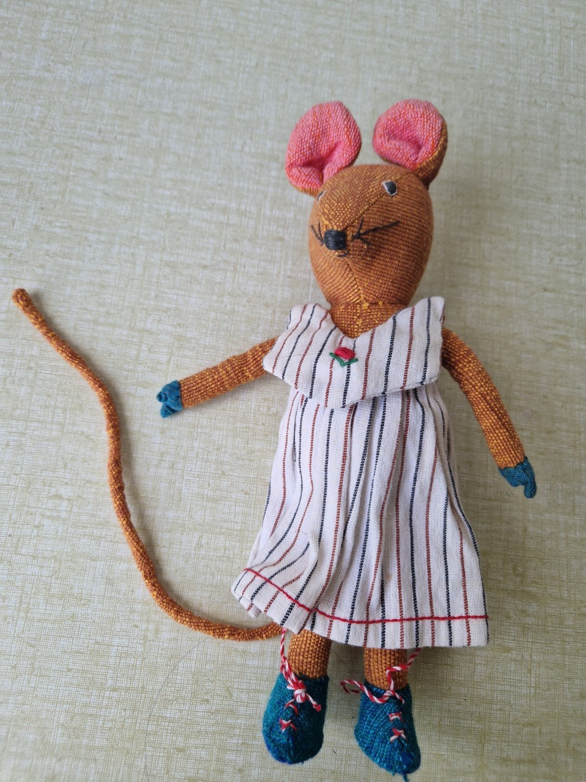 Vintage barbara sansoni muis streepjesjurk, Ophalen of Verzenden, Zo goed als nieuw, Pop