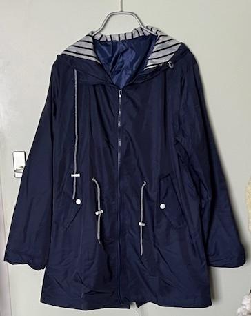 Dames regenjas maat 42, Ophalen of Verzenden, Zo goed als nieuw, Maat 42/44 (L), Blauw