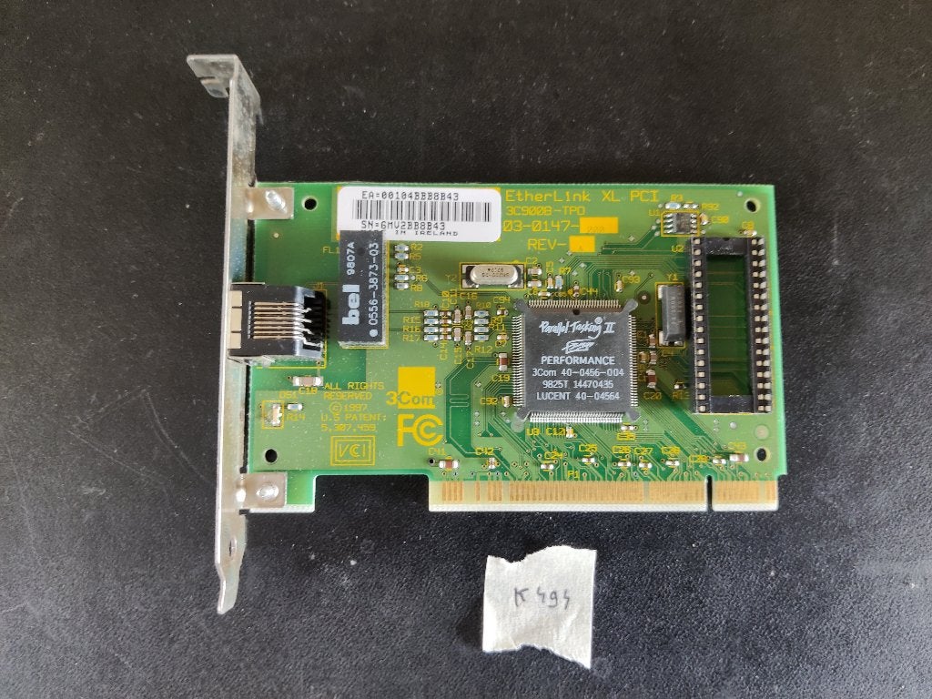 PCI 3COM Netwerkkaart 3C900B-TPO [K494] 6-6, Ophalen of Verzenden, Gebruikt, Intern