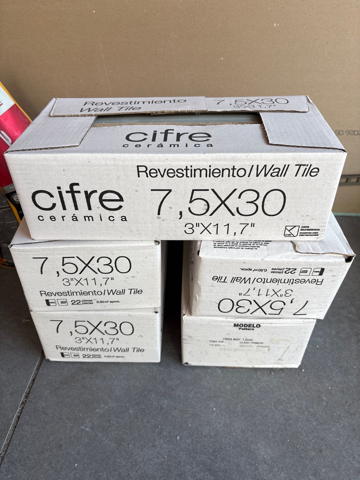 Cifre Ceramica wandtegels 7,5x30 cm - Saliegroen, Ophalen, Nieuw, Minder dan 20 cm, 20 tot 40 cm