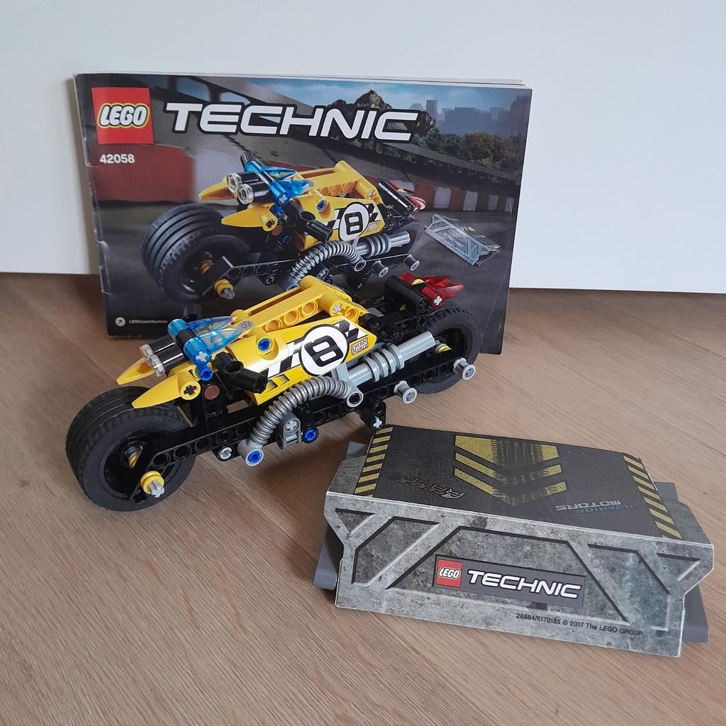 Lego Technic stuntmotor 42058 - Compleet, Ophalen, Lego, Compleet, Zo goed als nieuw