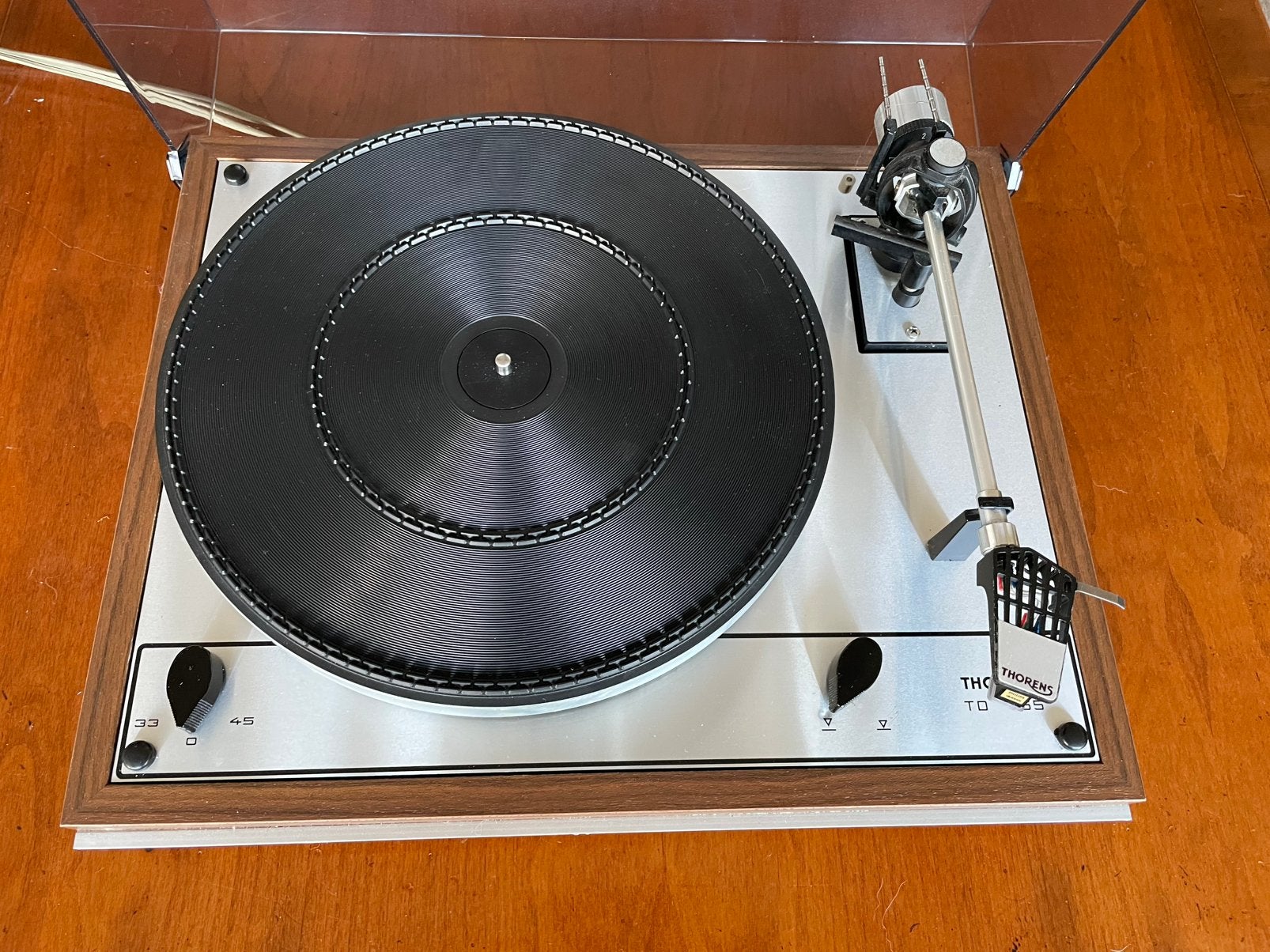 Thorens td 165  met  garantie, Ophalen of Verzenden, Zo goed als nieuw, Platenspeler, Thorens