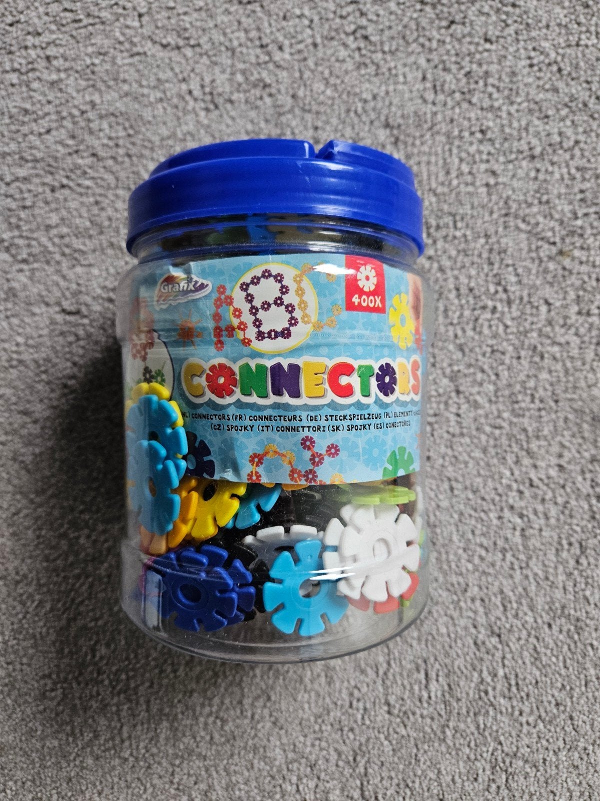 Grafix Connectors Bouwspeelgoed - 400 stuks, Ophalen of Verzenden, Zo goed als nieuw