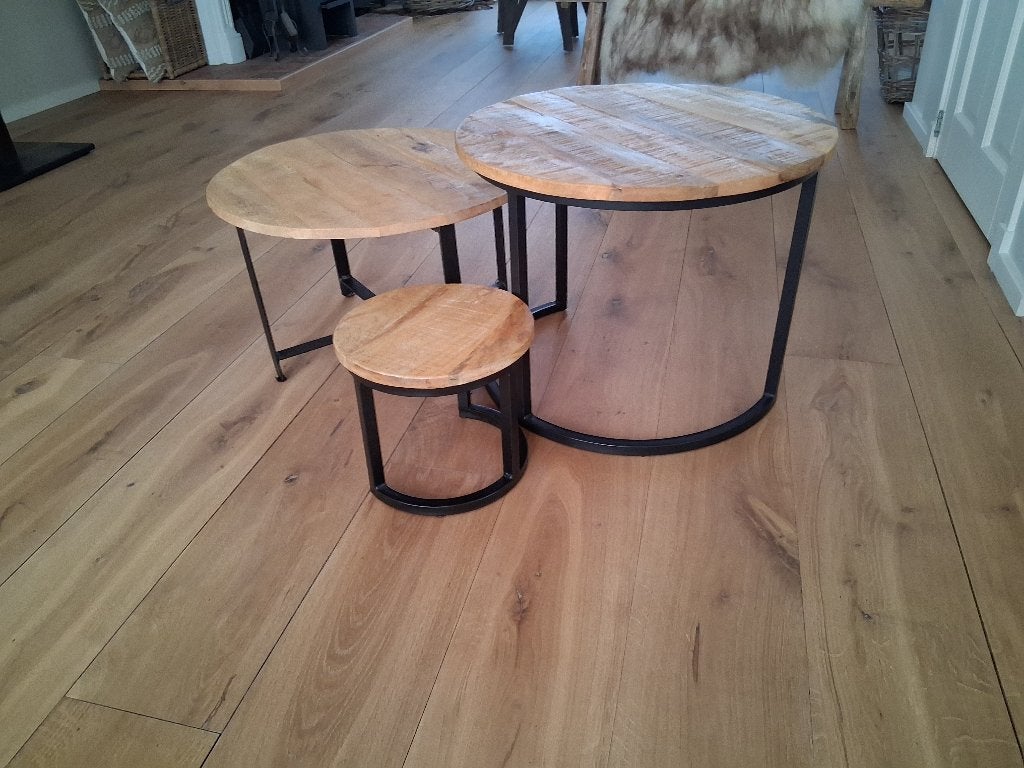 Salontafeltjes, Ophalen, Gebruikt, Rond, Minder dan 50 cm