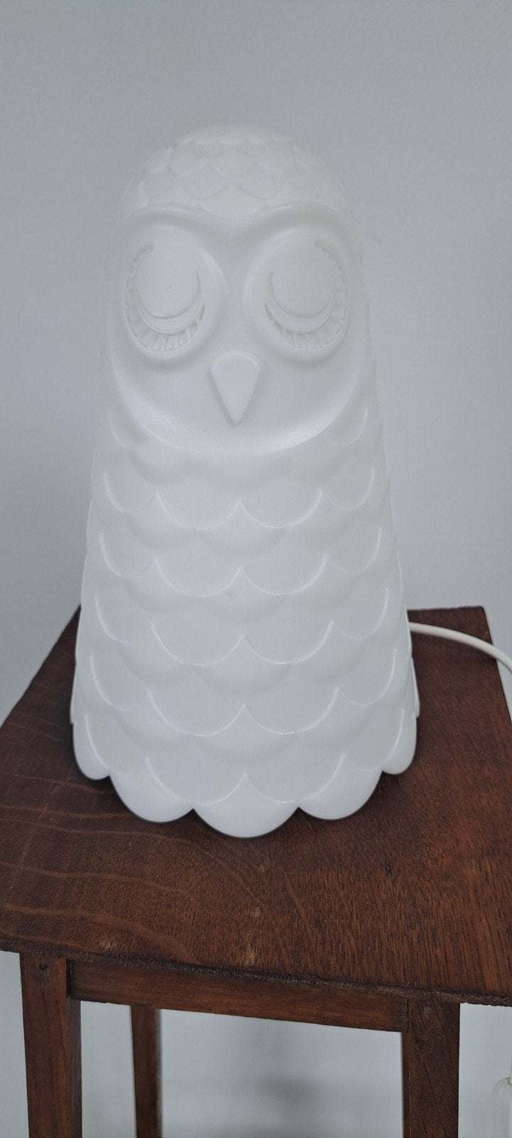 Leuke tafellamp in de vorm van een vogel, Figuurlamp, Kunststof, Wit, Ophalen of Verzenden