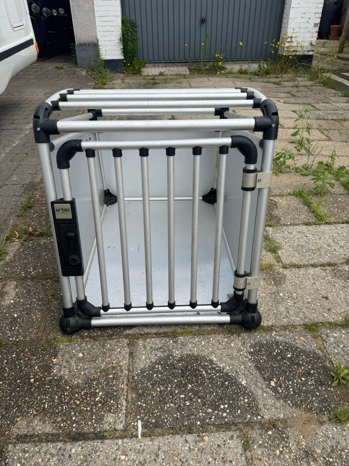 Alminiuin hondenbench, Ophalen, Hondenkennel, 65 tot 100 cm, Minder dan 75 cm