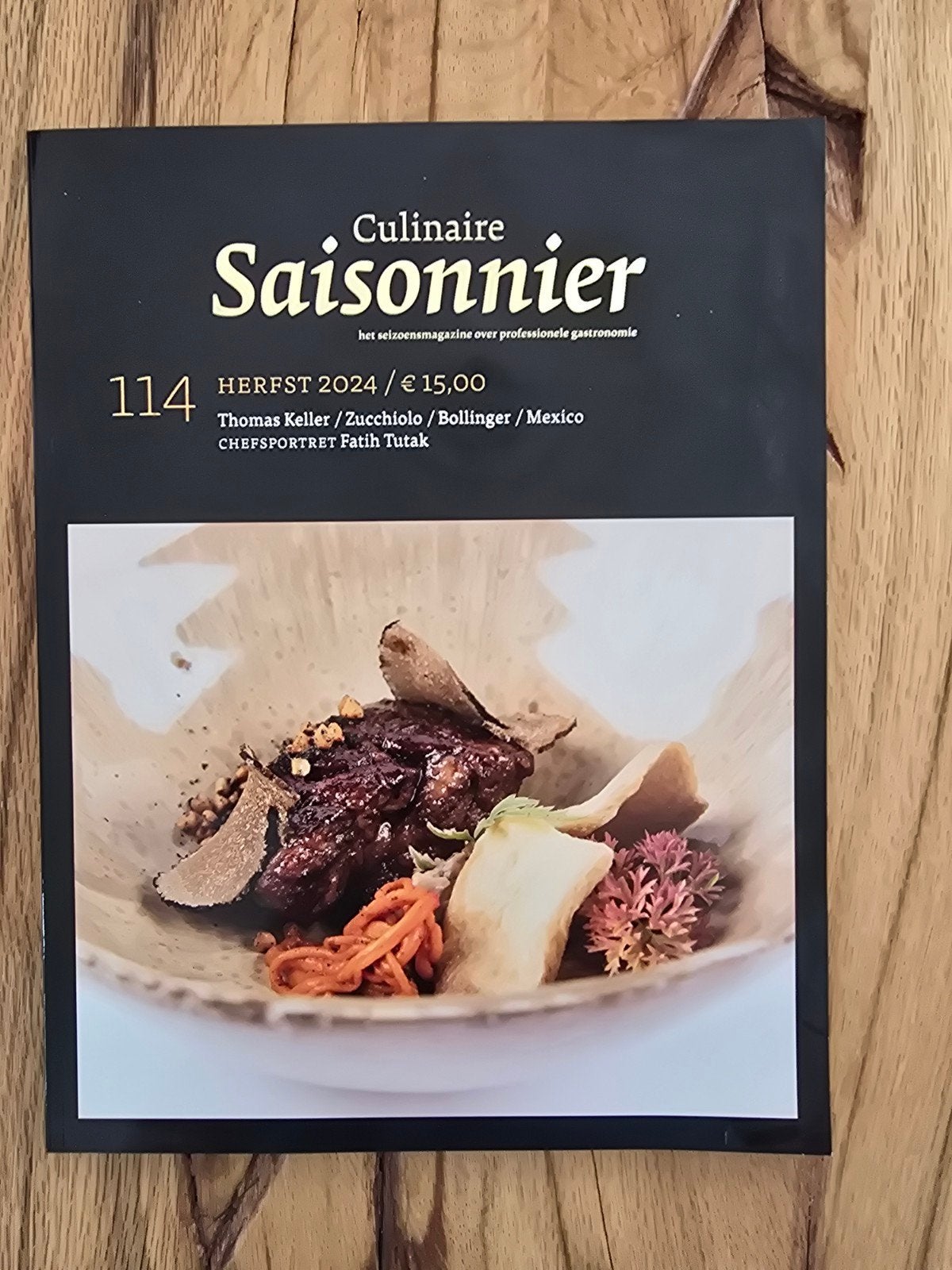 Culinaire Saisonnier 114 Herfst 2024 - Gastronomie Magazine, Boeken, Ophalen of Verzenden, Zo goed als nieuw, Overige typen