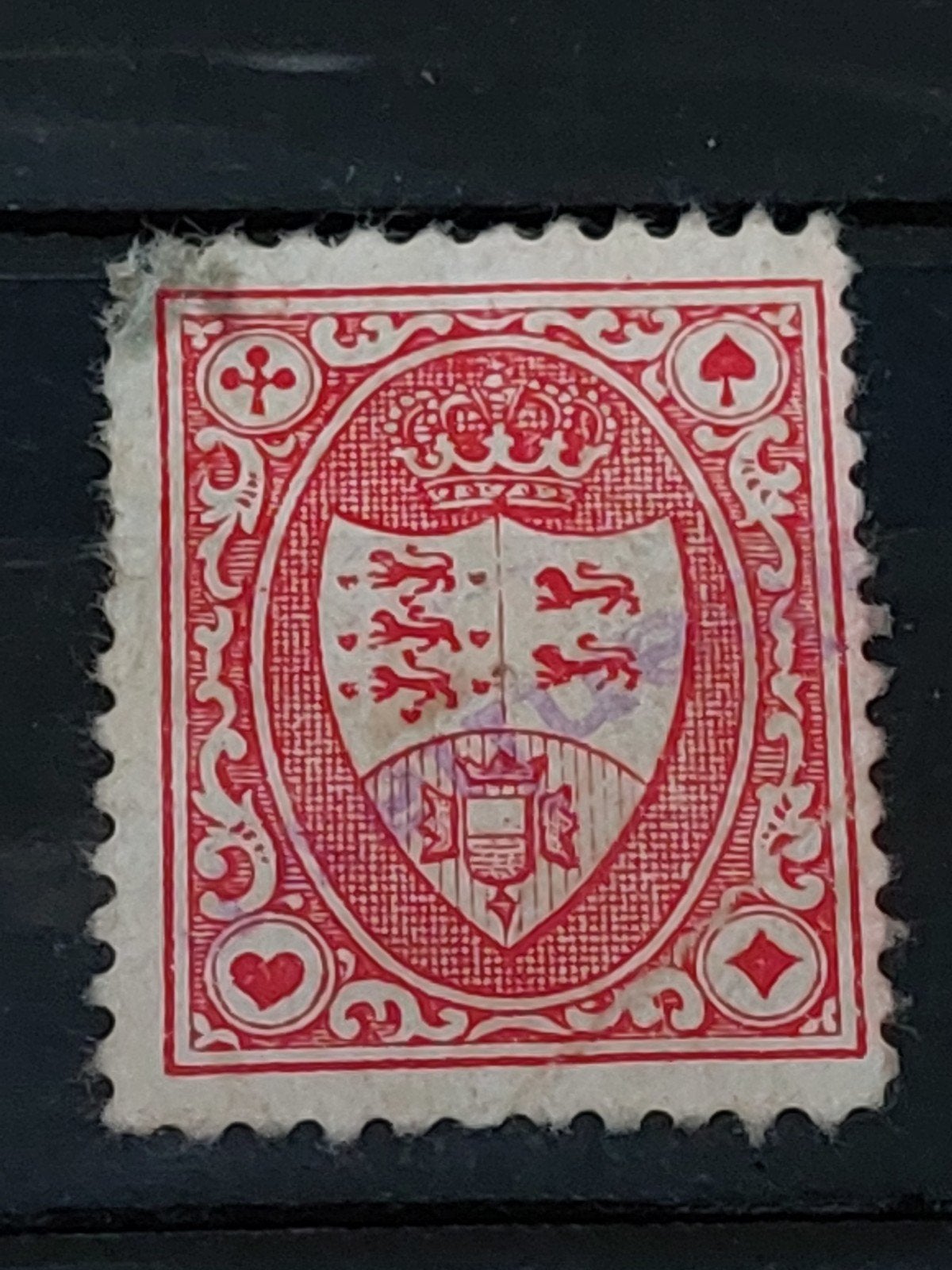 Denemarken Fiscale Zegel Speelkaartenbelasting, Ophalen of Verzenden, Denemarken, Gestempeld