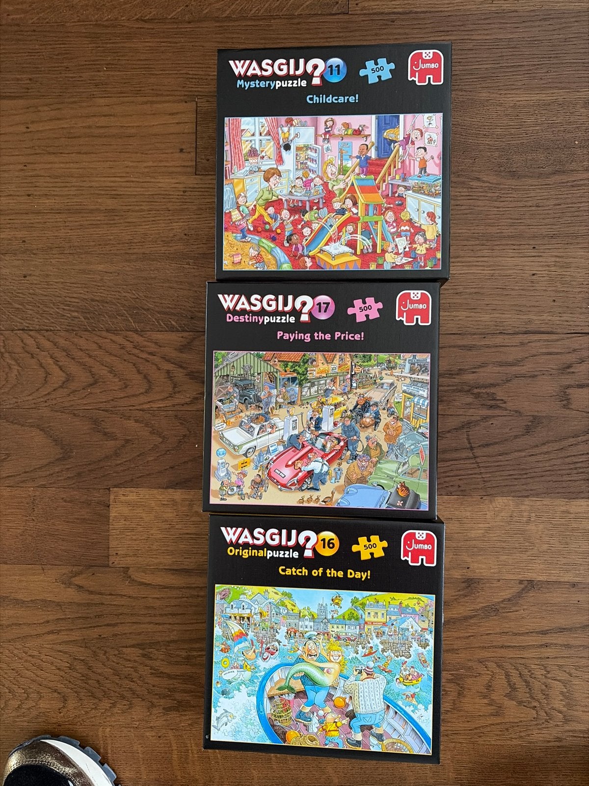 Wasgij Puzzels - 3 stuks (Mystery, Destiny, Original), Ophalen of Verzenden, 500 t/m 1500 stukjes, Gebruikt, Legpuzzel