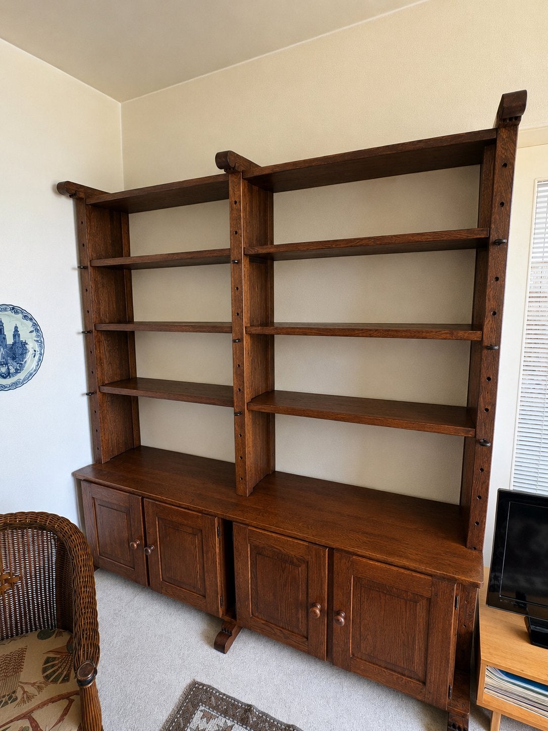 VINTAGE EIKENHOUTEN KAAS KASTEN / BOEKENKASTEN, Ophalen, Gebruikt, 200 cm of meer, 150 tot 200 cm