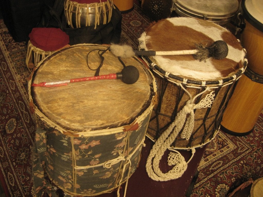 dundun drum, Ophalen of Verzenden, Zo goed als nieuw, Trommel
