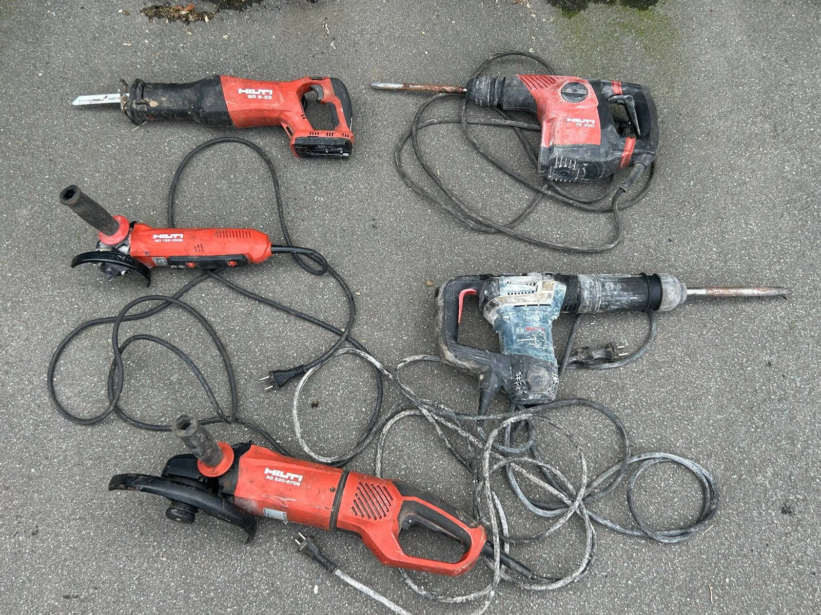 Partij professioneel gereedschap Hilti & Bosch – 5 machines, Doe-het-zelf en Verbouw, Gereedschap | Boormachines, Ophalen of Verzenden