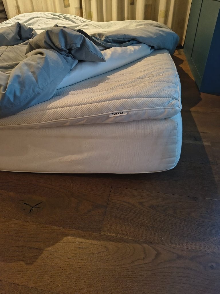 Tweepersoonsmatras, Ophalen, Bruin, Tweepersoons, Zo goed als nieuw
