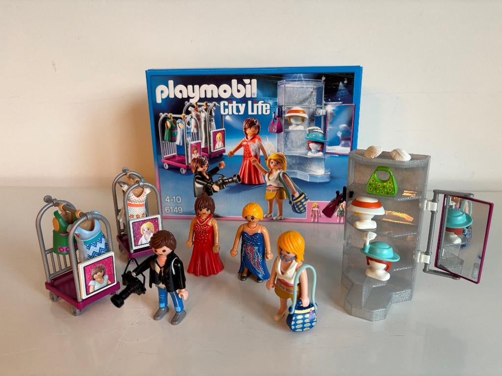 Playmobil 6149: Modeshow, modellen met fotograaf, Ophalen of Verzenden, Zo goed als nieuw, Complete set