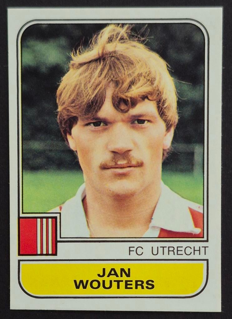 Panini sticker Jan Wouters - FC Utrecht, 1981/1982, Ophalen of Verzenden, Zo goed als nieuw, F.C. Utrecht, Poster, Plaatje of Sticker