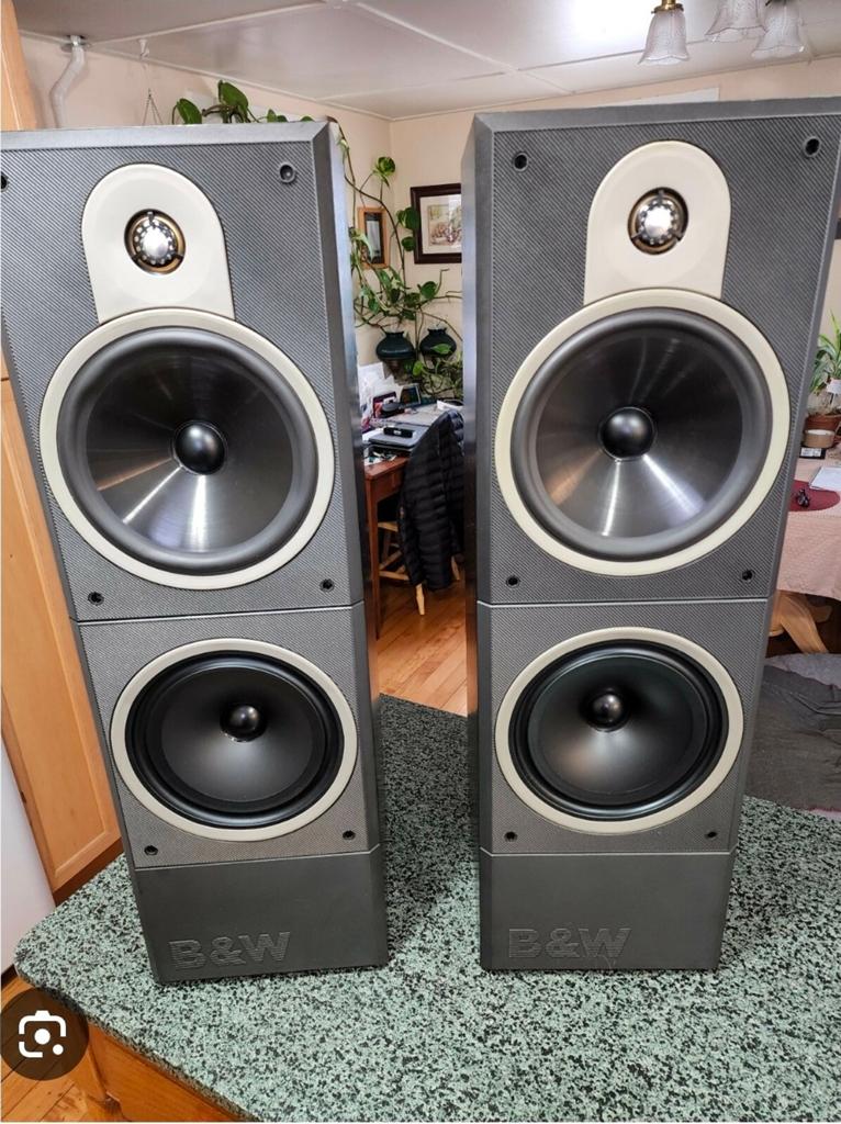 B&W DM 620 vloerstaanders goede conditie, Audio, Tv en Foto, Luidsprekers, Ophalen of Verzenden, Gebruikt, Front, Rear of Stereo speakers