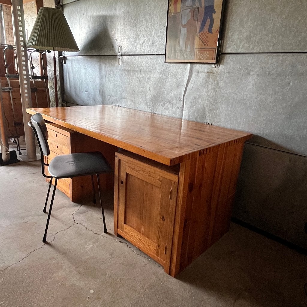Ate van Apeldoorn bureau tafel Houtwerk Hattem jaren 70, Ophalen, Gebruikt, Houtwerk Hattem, Scandinavisch