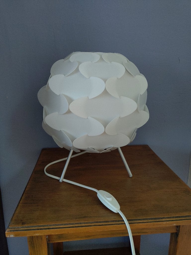 Witte Ikea Fillsta tafellamp, Ophalen, Kunststof, Gebruikt, 30 cm
