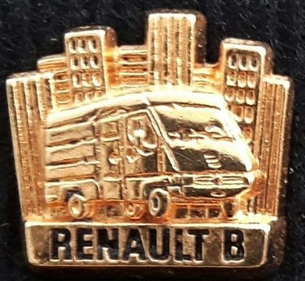 Renault B pin in goudkleur, Verzamelen, Verzenden, Nieuw, Transport, Speldje of Pin