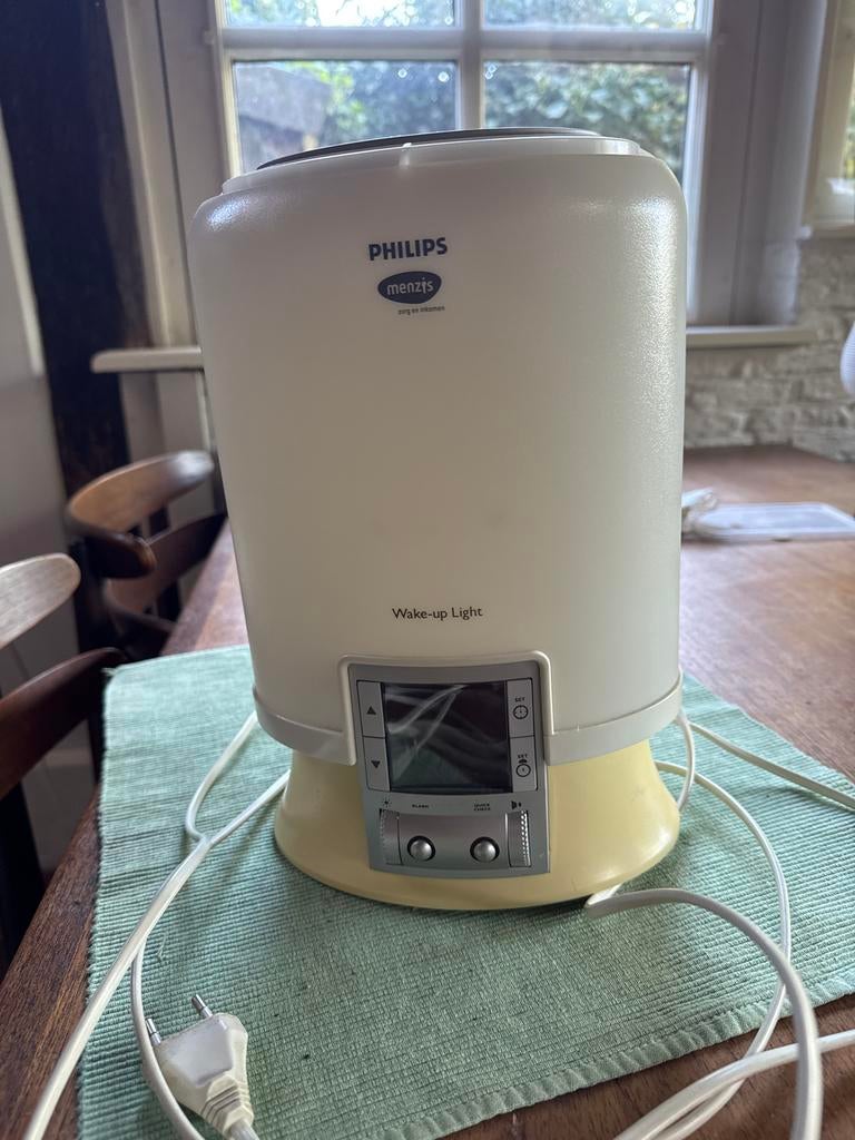 Philips Menzis Wake-up Light - wekker, Witgoed en Apparatuur, Wekkers, Gebruikt, Digitaal, Ophalen of Verzenden