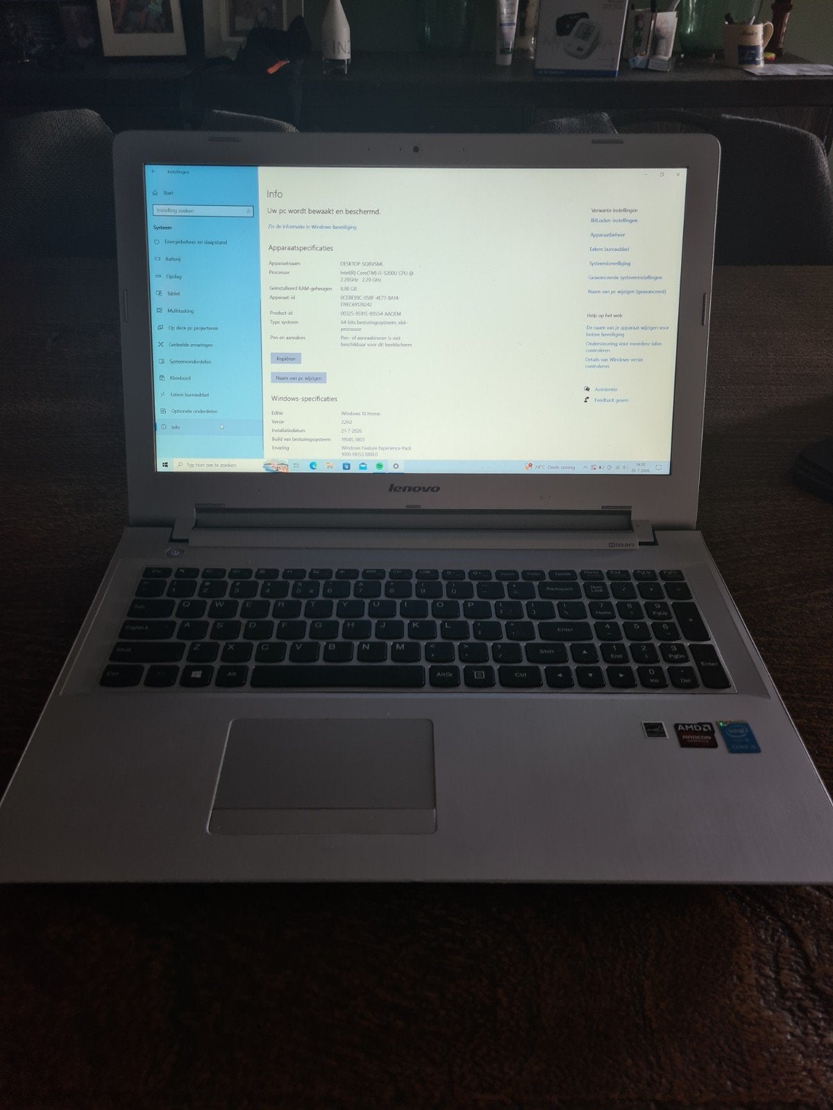 laptop Lenovo Intel I5, 2 tot 3 Ghz, 8 GB, Ophalen of Verzenden, Zo goed als nieuw