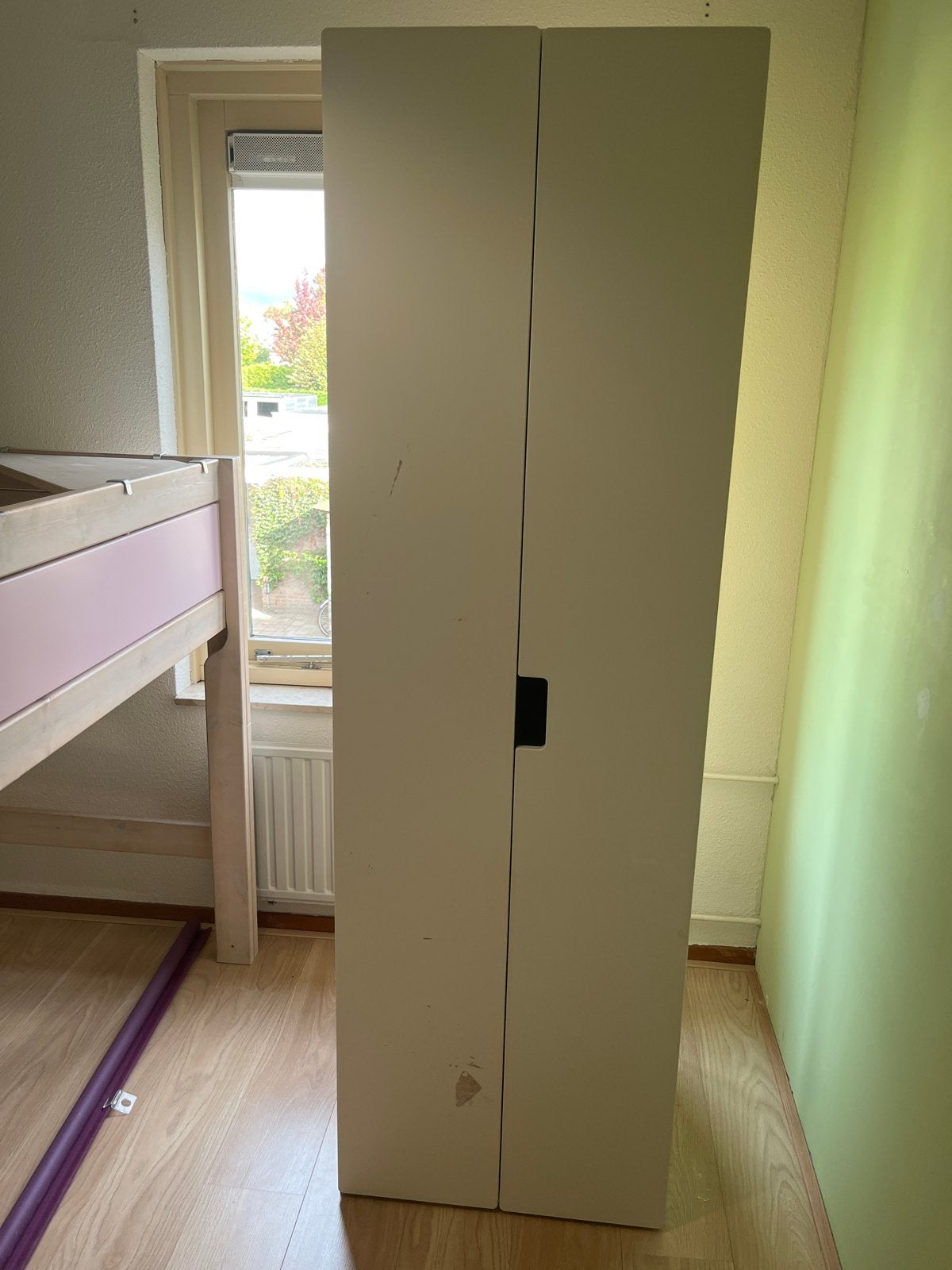 IKEA Småstad hoge kast met 4 draadmanden en hangruimte, Ophalen, Overige materialen, Minder dan 50 cm, Gebruikt