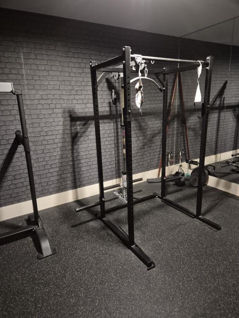 Powerline squatrack met pully, Sport en Fitness, Fitnessmaterialen, Ophalen, Zo goed als nieuw, Overige typen