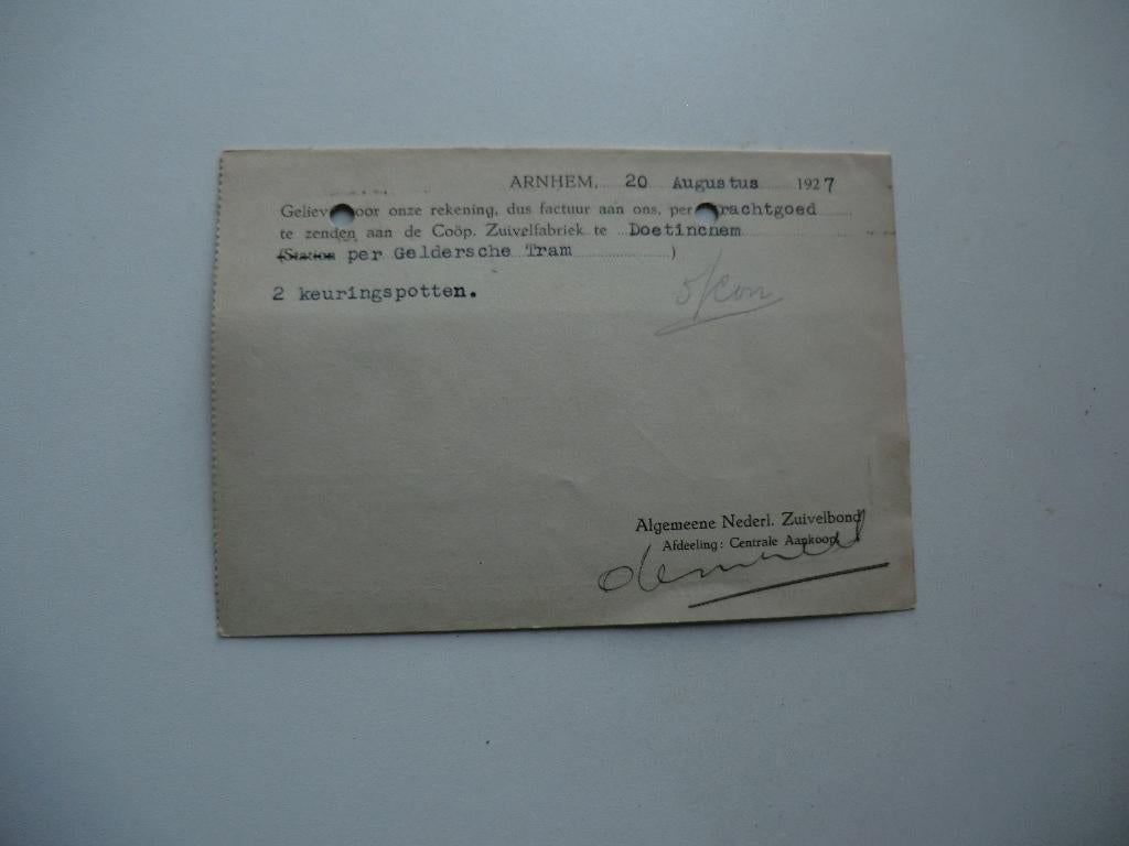Doetinchem,Arnhem,Zutphen,Coop Zuivelfabriek,1927, Ophalen of Verzenden, 1920 tot 1940, Gelopen, Gelderland