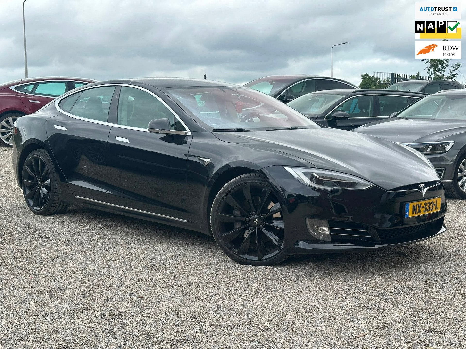 Tesla Model S 100D 1e Eig Enhanced Autopilot Zeer Nette auto, Auto's, Tesla, Gebruikt, Beige, 110 €/maand, Model S