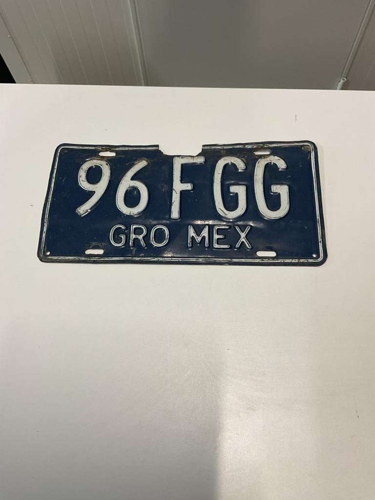 Mexicaans Nummerbord kentekenplaatuit Mexico Guerrero, Verzamelen, Ophalen, Gebruikt, Auto's