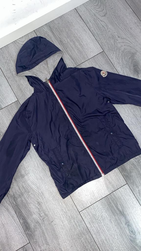 Moncler zomerjas, Blauw, Overige maten, Ophalen of Verzenden, Zo goed als nieuw