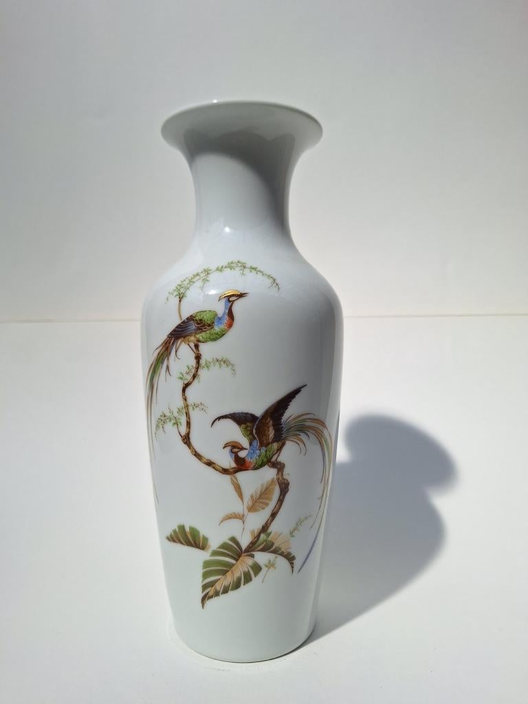 Kaiser Porseleinen Vaas met Vogeldecoratie - 30 cm hoog, Ophalen of Verzenden