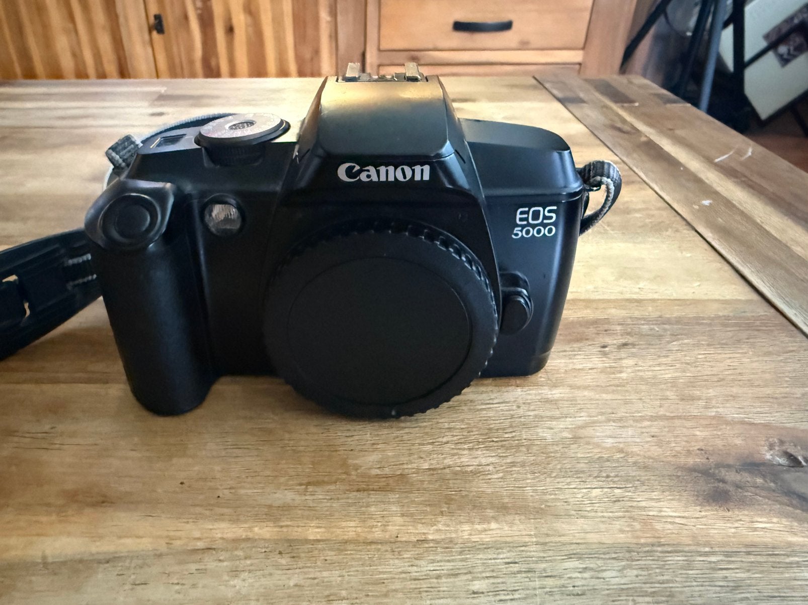 Canon EOS 5000 analoge spiegelreflex camera., Ophalen of Verzenden, Zo goed als nieuw, Spiegelreflex, Canon