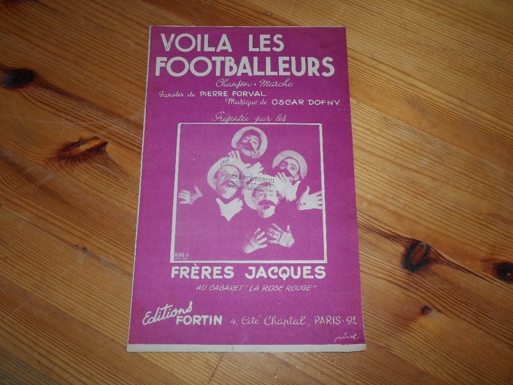 Voila les footballeurs - oscar dofny / pierre forval, Gebruikt, Gitaar, Ophalen of Verzenden, Artiest of Componist