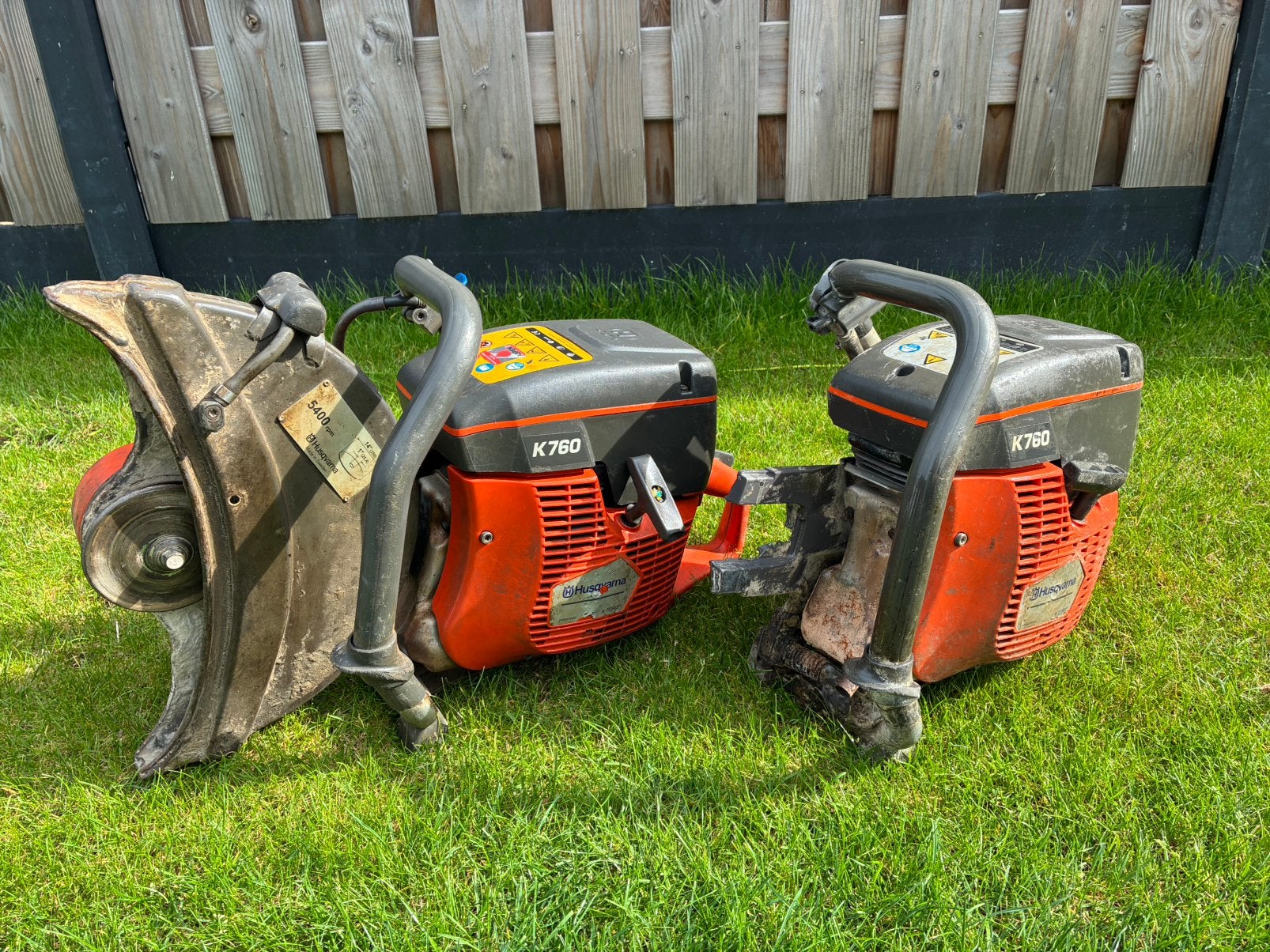 2x husqvarna k760 met werk!, Ophalen, Gebruikt