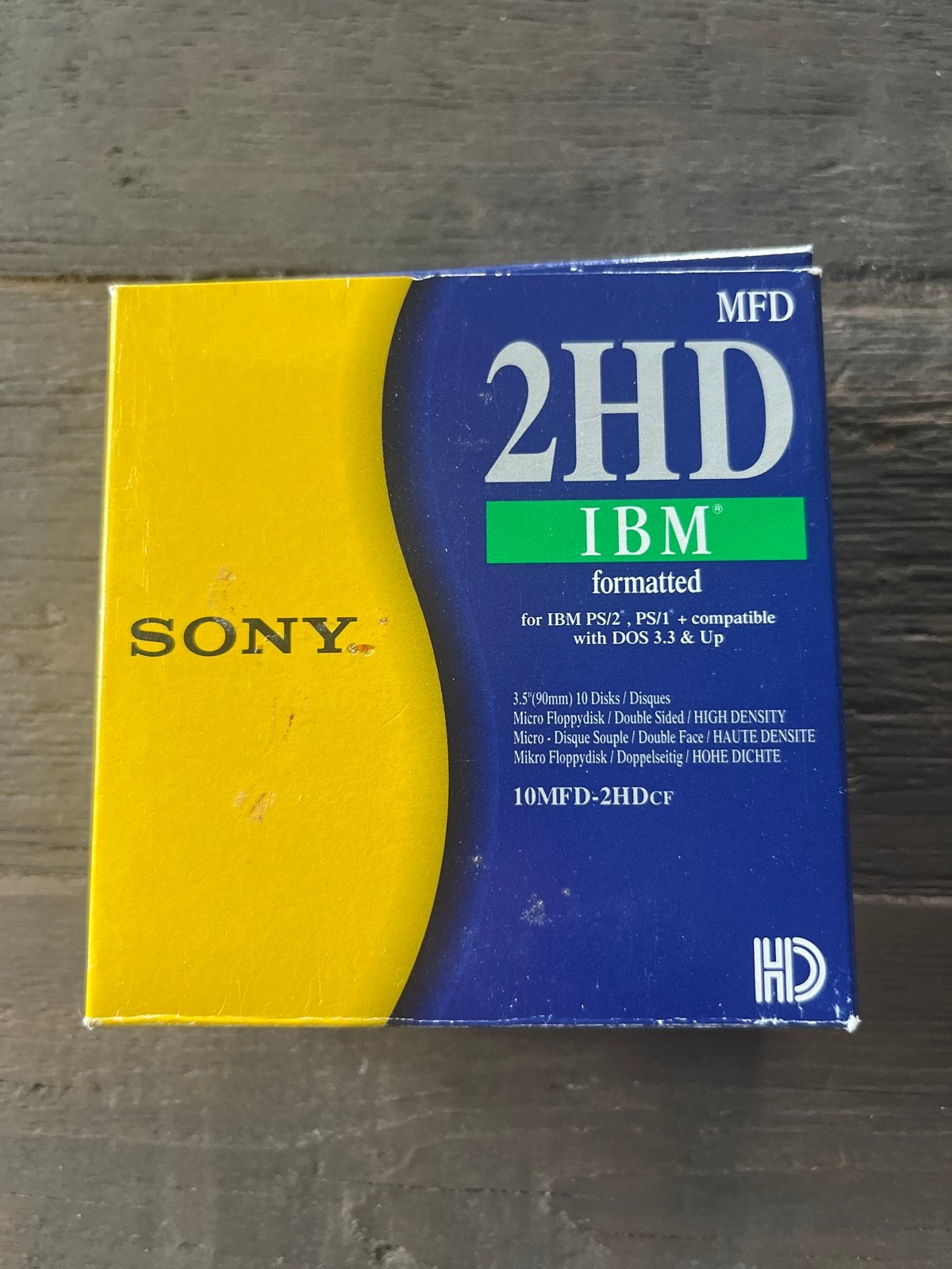 Sony 2HD IBM geformattee 3.5" diskettes (10 stuks), Ophalen