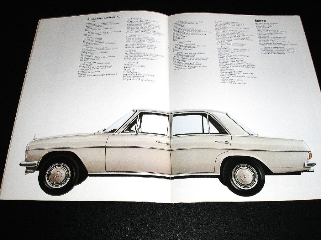 Mercedes-Benz 220, streep-acht/W115, december 1968, Ophalen of Verzenden, Gelezen, Mercedes