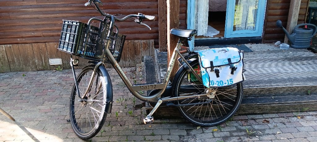Fiets met 7 versnellingen, Gebruikt, Versnellingen, Trommelrem, Ophalen