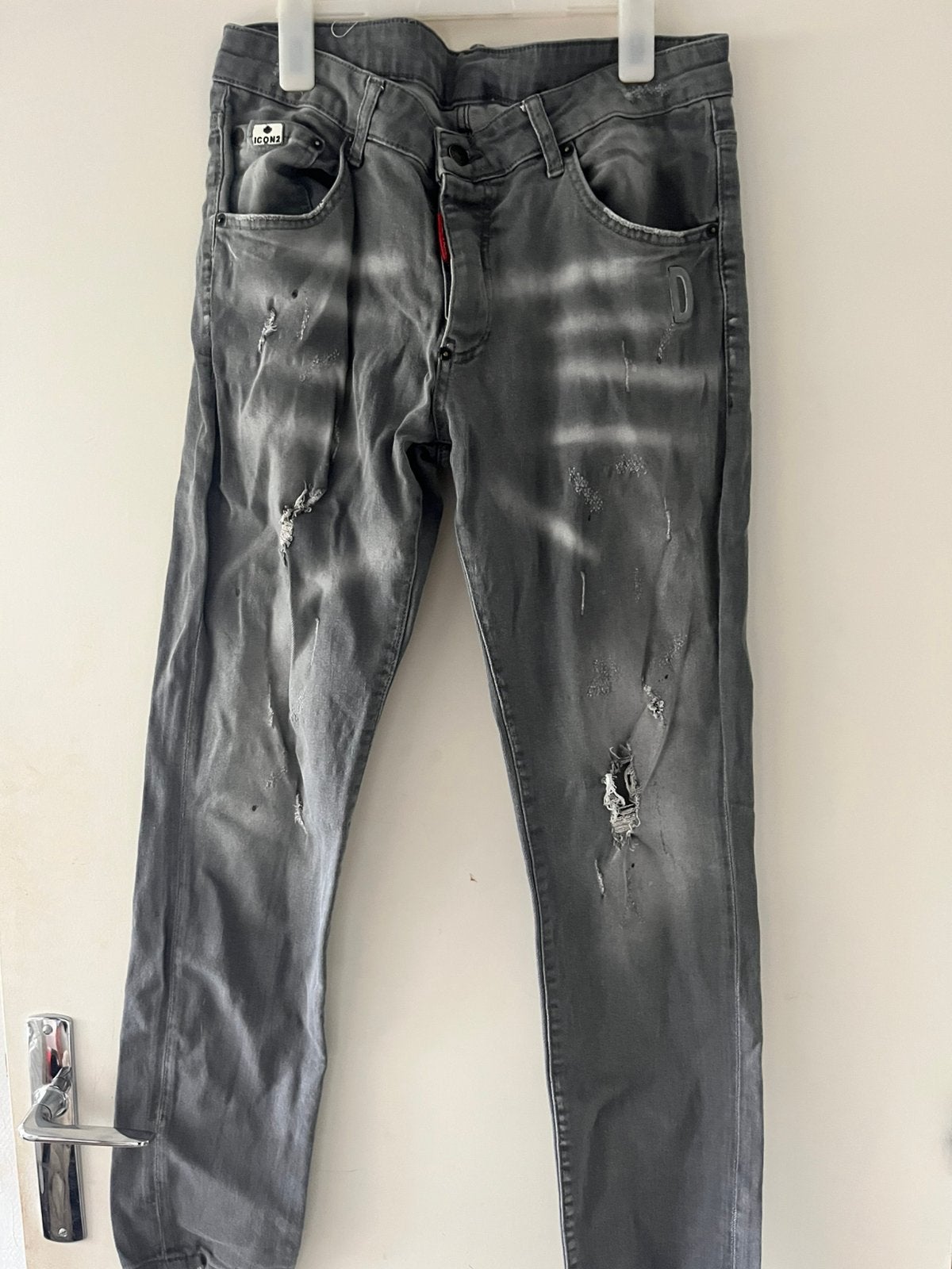 Dsquared2 broek, Kleding | Heren, Ophalen of Verzenden, Gedragen, Blauw, W33 - W34 (confectie 48/50)
