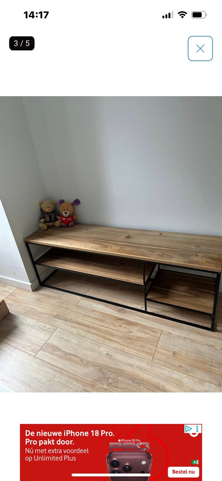 In goede staat charlie tv kast, Ophalen, 100 tot 150 cm, 100 tot 150 cm, Zo goed als nieuw