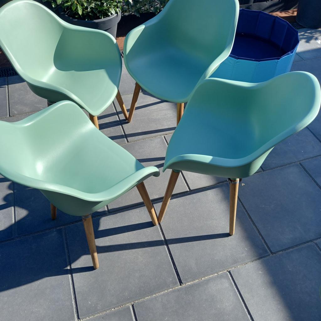 4 kuipstoelen, Ophalen of Verzenden, Gebruikt, Kunststof