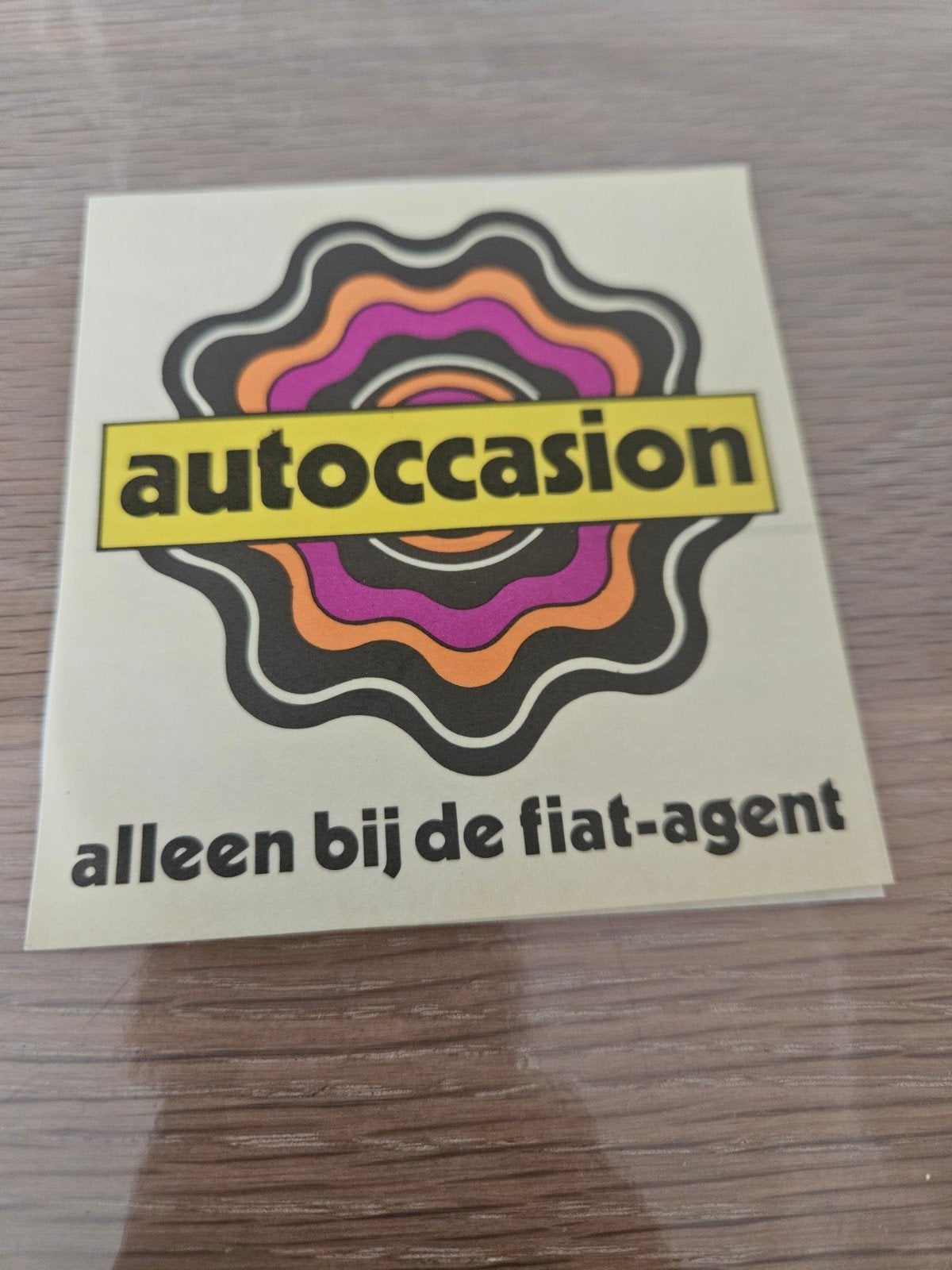 Fiat Auto sticker, Ophalen of Verzenden, Zo goed als nieuw, Auto of Motor