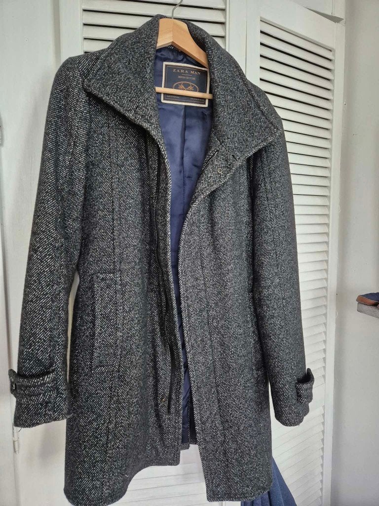 Lange jas voor heren Zara, Ophalen of Verzenden, Zara Man, Gedragen, Meerkleurig