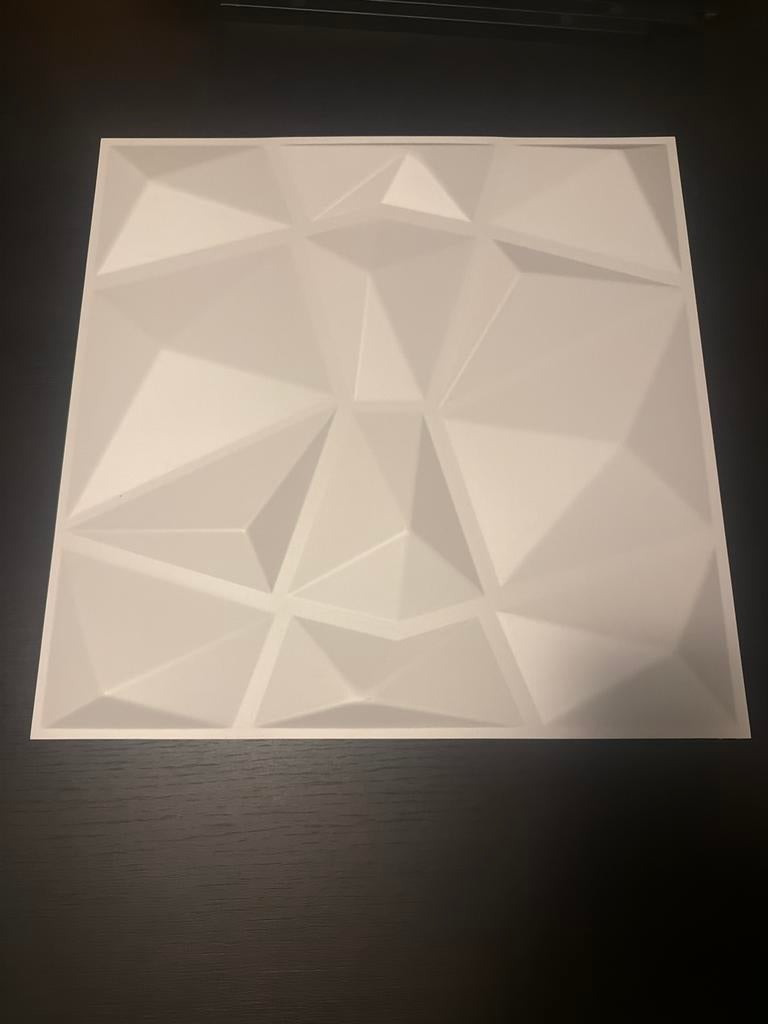 3D Wandpaneel Wit - Modern Geometrisch Design, Nieuw, Ophalen of Verzenden, Kunststof, Wit