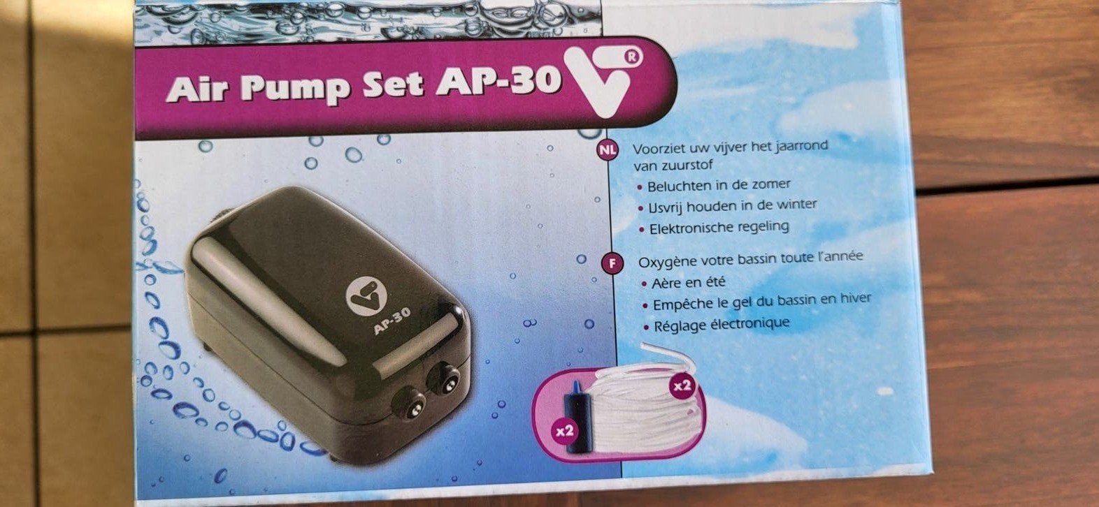 velda luchtpomp AP-30 voor vijver, Ophalen of Verzenden, Inclusief slangen, Zo goed als nieuw