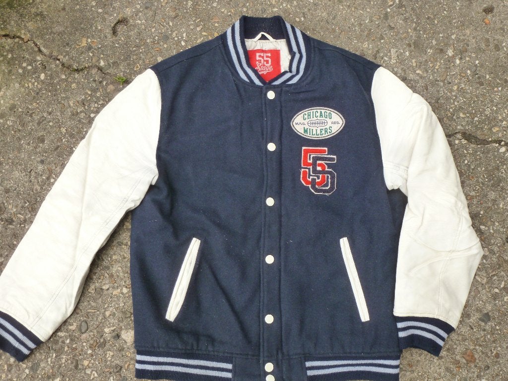 Heren varsity jacket jas maat XXL, Ophalen of Verzenden, 55 Stage, Gedragen, Maat 48/50 (M)
