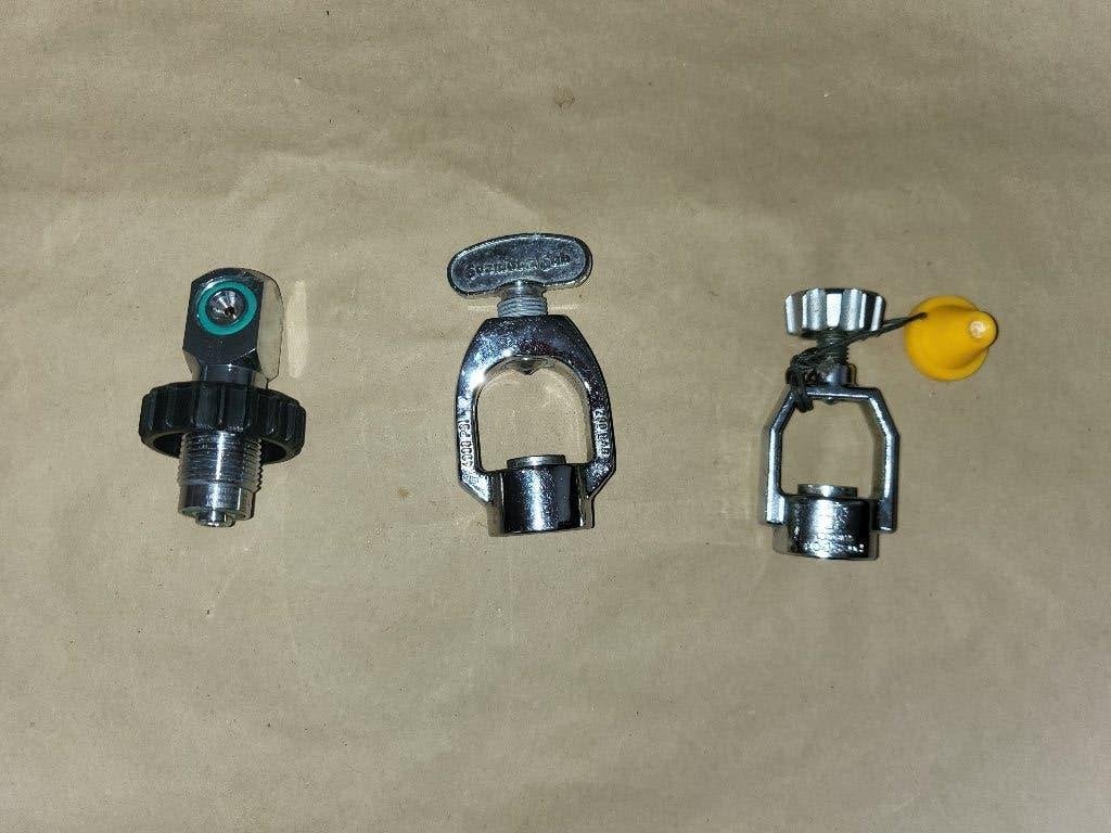3 adapters 200 bar, Ophalen of Verzenden, Zo goed als nieuw, Duikfles