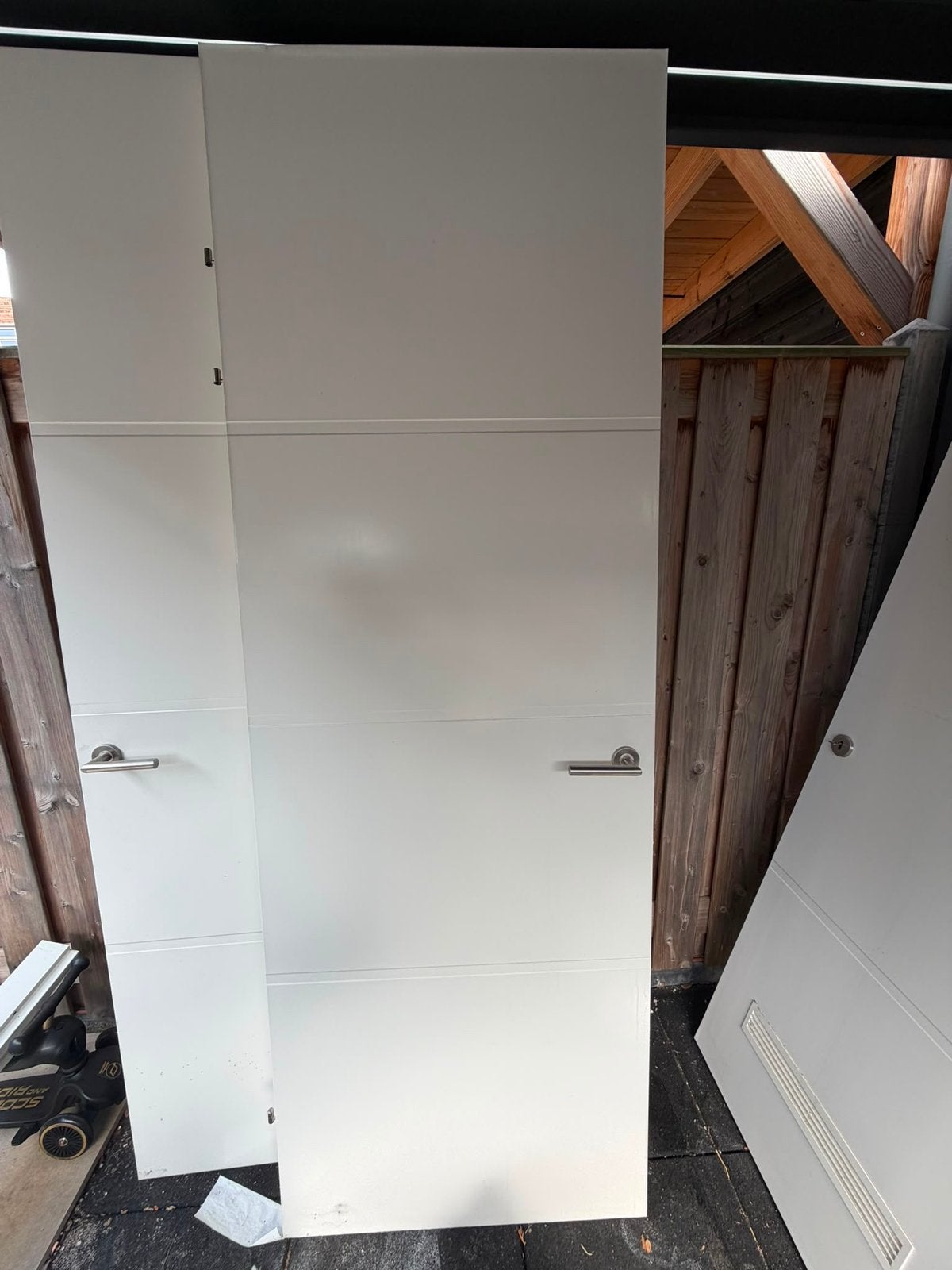 2x Svedex witte binnendeur incl. kozijn – 83/78 x 231,5 cm, Doe-het-zelf en Verbouw, Gebruikt, 80 tot 100 cm, 215 cm of meer, Binnendeur
