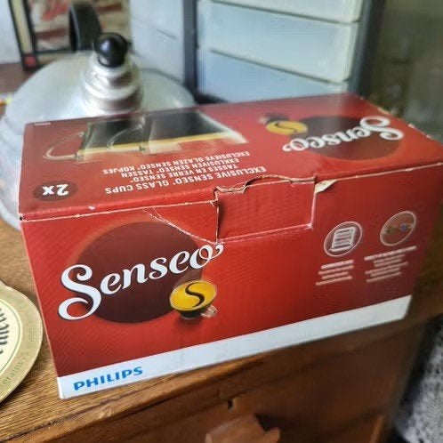 2 Senseo koffiekopjes, Ophalen of Verzenden, Zo goed als nieuw, Overige stijlen, Kop(pen) en/of Schotel(s)