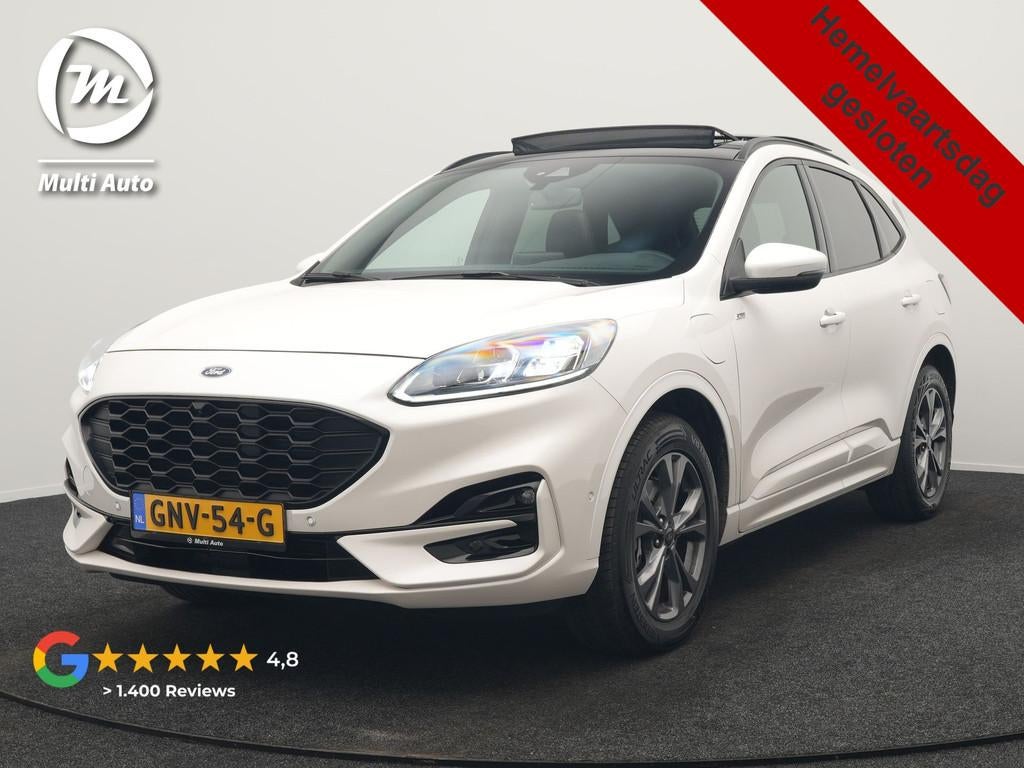 Ford Kuga 2.5 ST-Line PHEV 225pk Dealer O.H. | Panodak | Ada, Auto's, Gebruikt, 4 cilinders, Parkeersensor, Wit